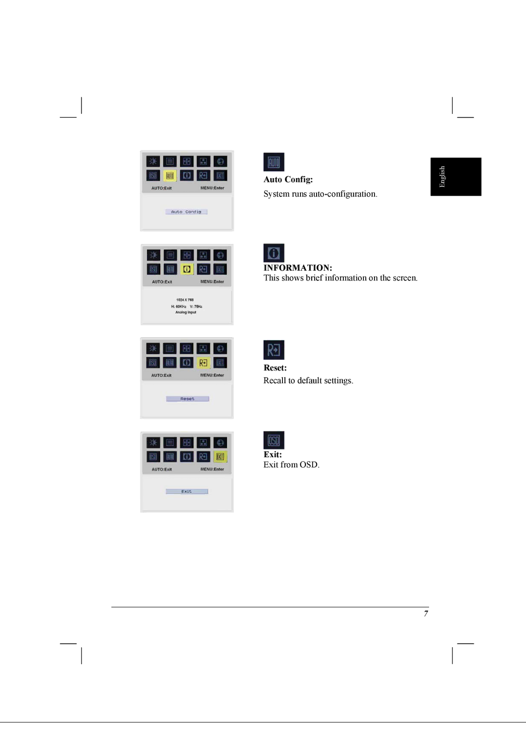 Acer AL1712 installation instructions Information 