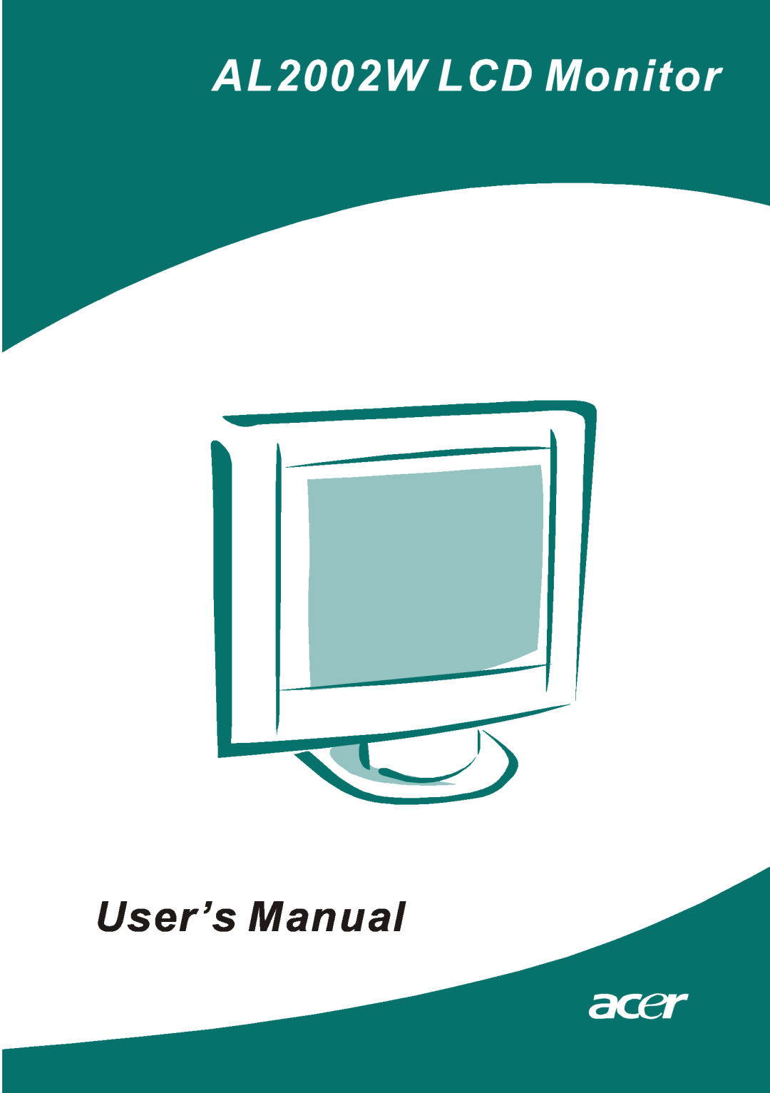 Acer al200 user manual User’s Manual 