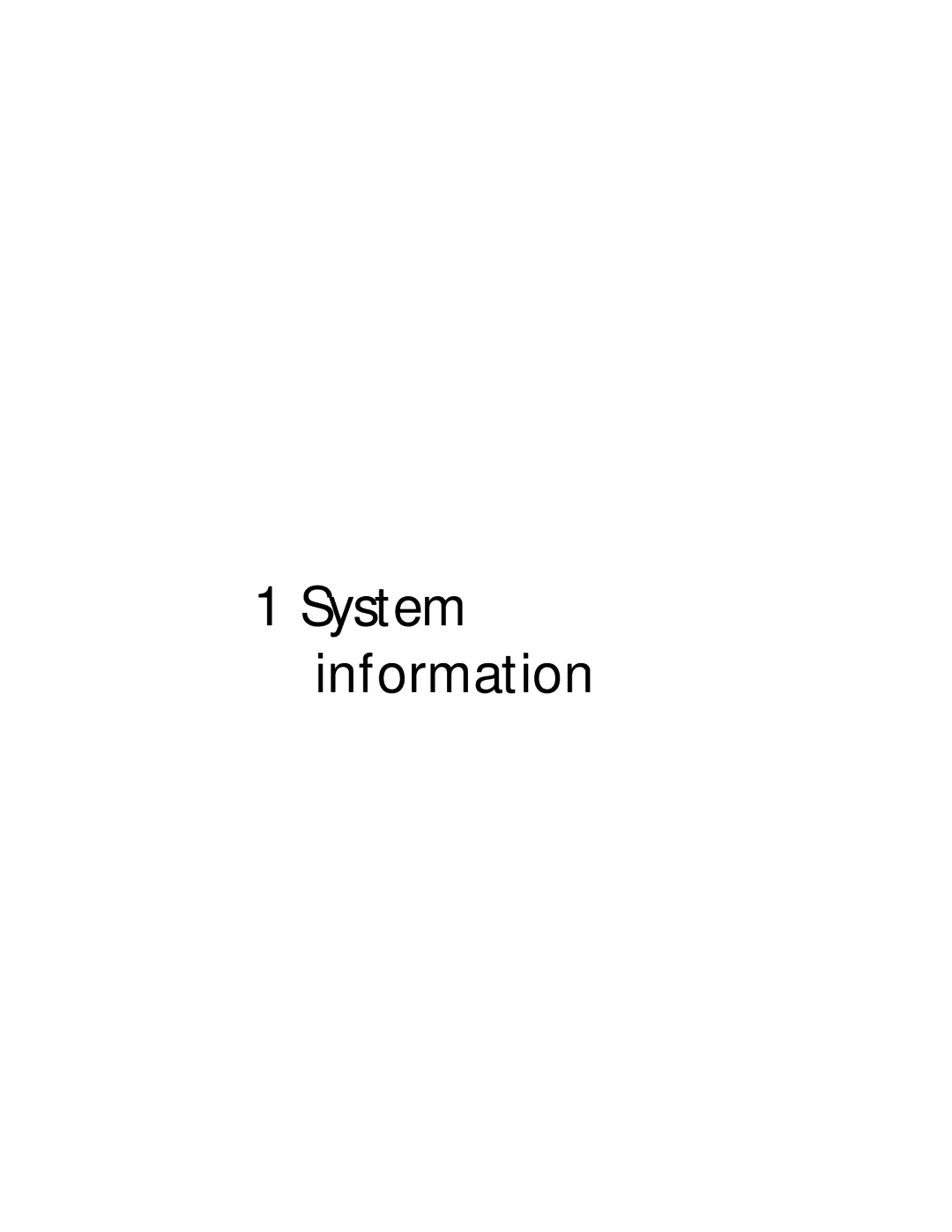 Acer Altos G310 manual System information 