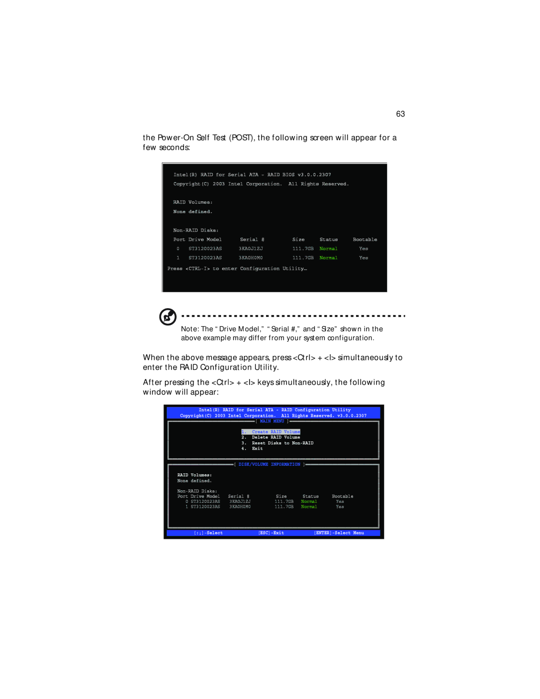 Acer Altos G310 manual 