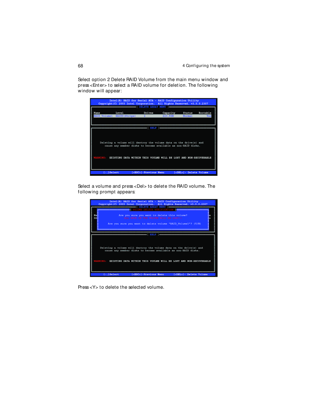 Acer Altos G310 manual Configuring the system 