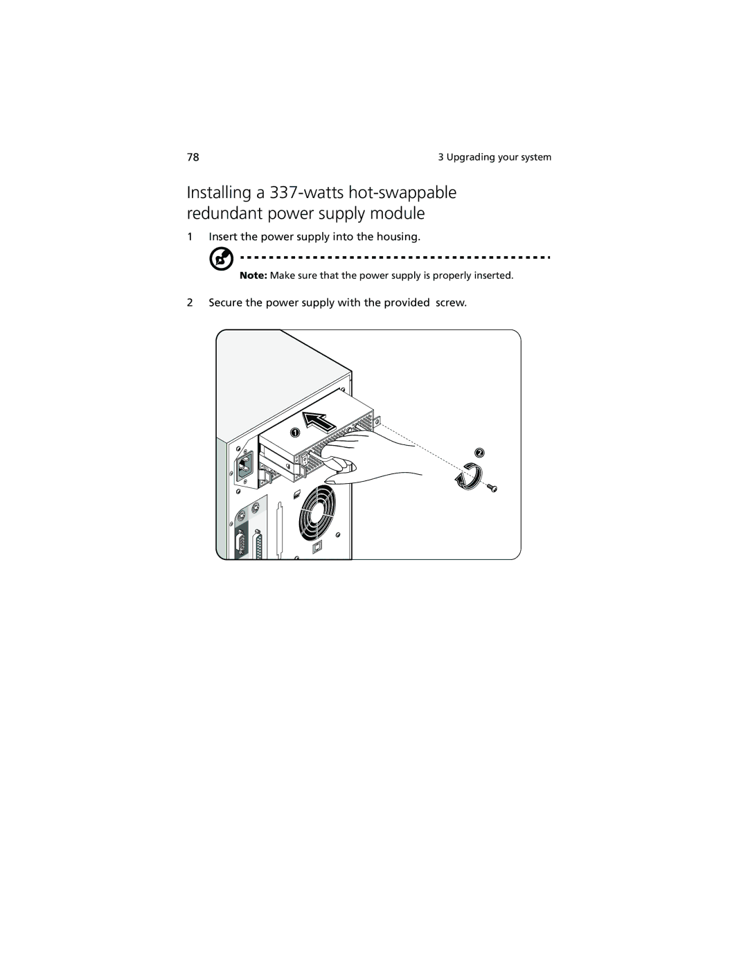 Acer Altos G610 manual Upgrading your system 