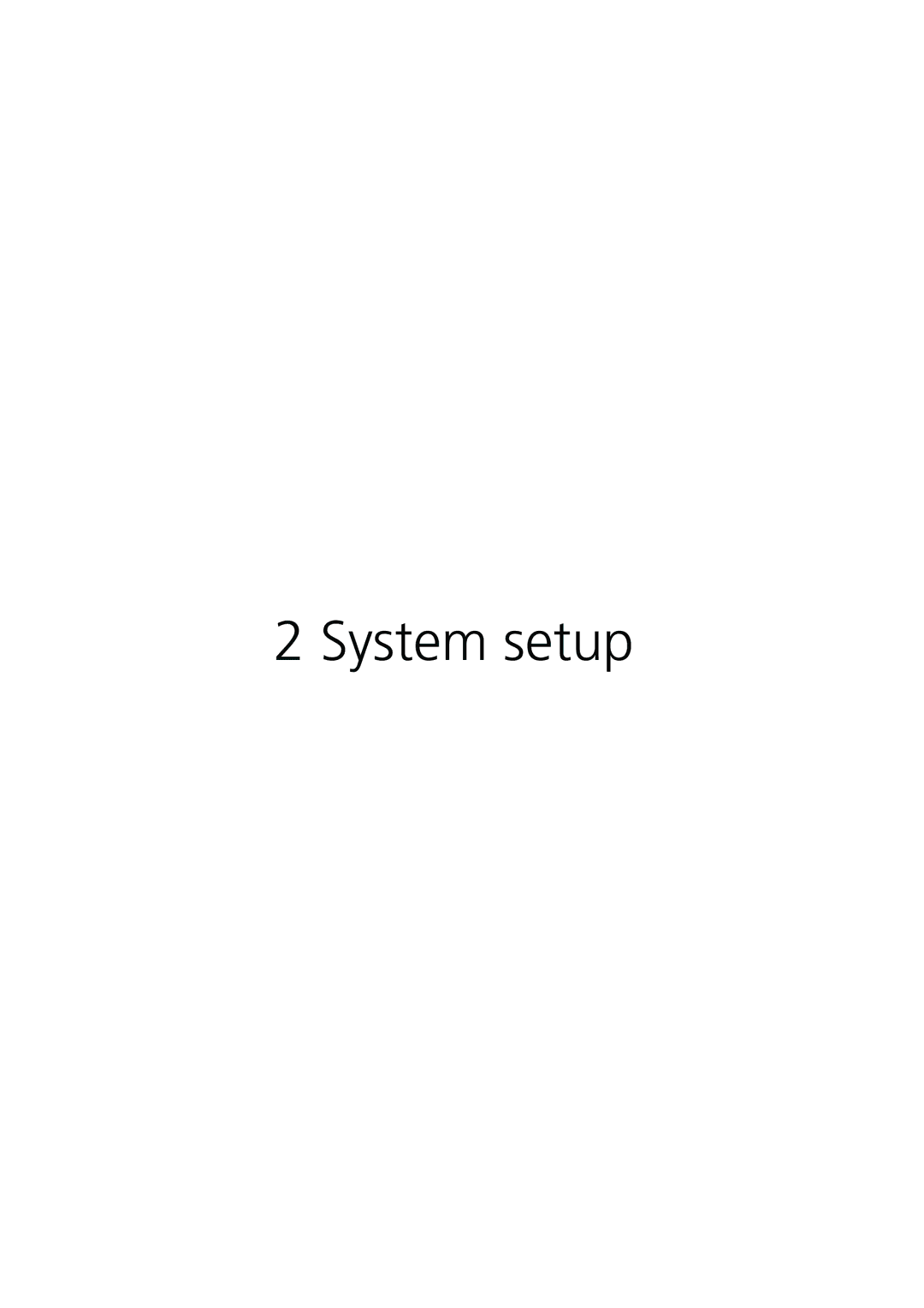 Acer Altos G900 manual System setup 