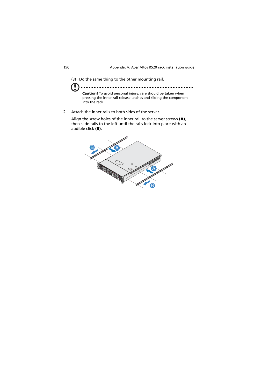 Acer Altos R520 manual 156 