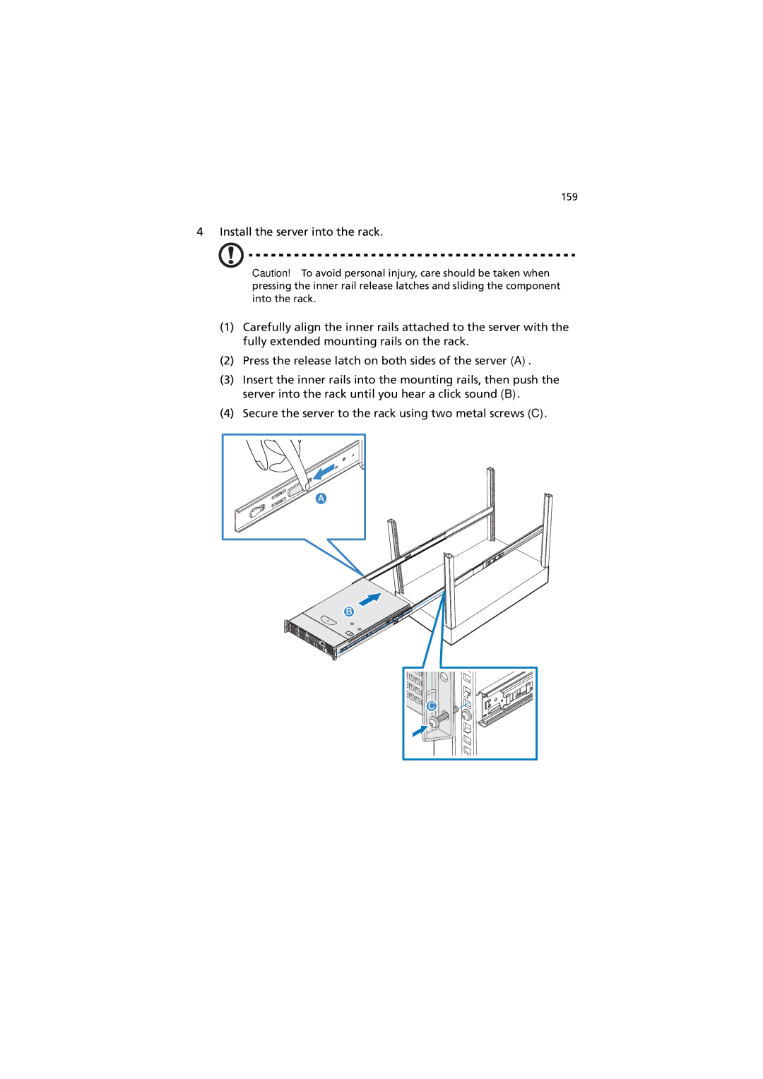 Acer Altos R520 manual 159 