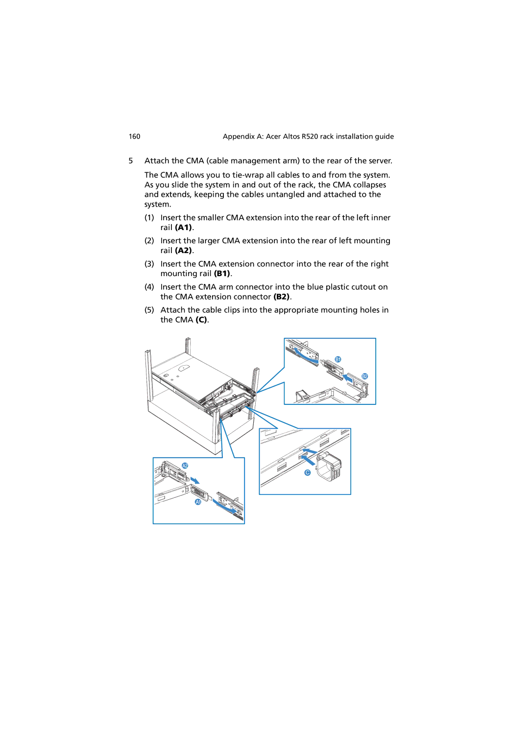 Acer Altos R520 manual 160 