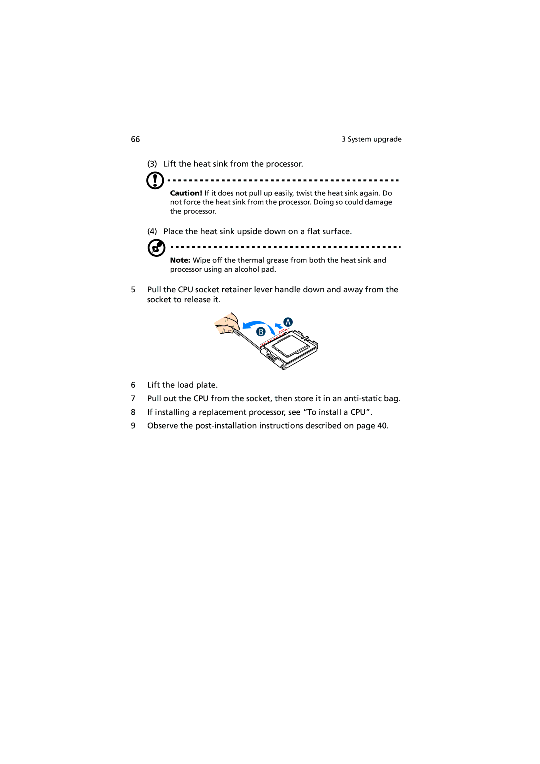 Acer Altos R520 manual System upgrade 