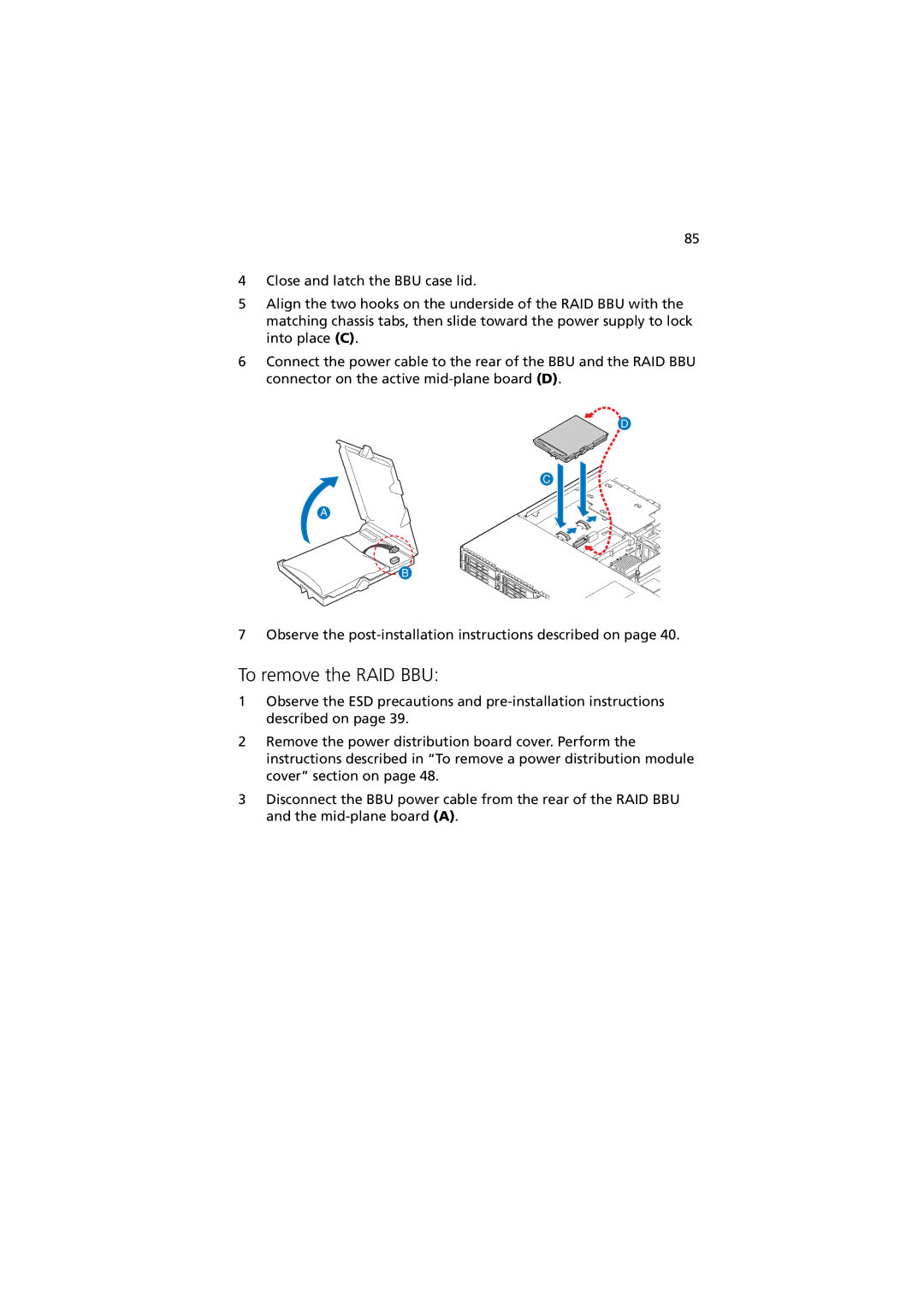 Acer Altos R520 manual To remove the RAID BBU 