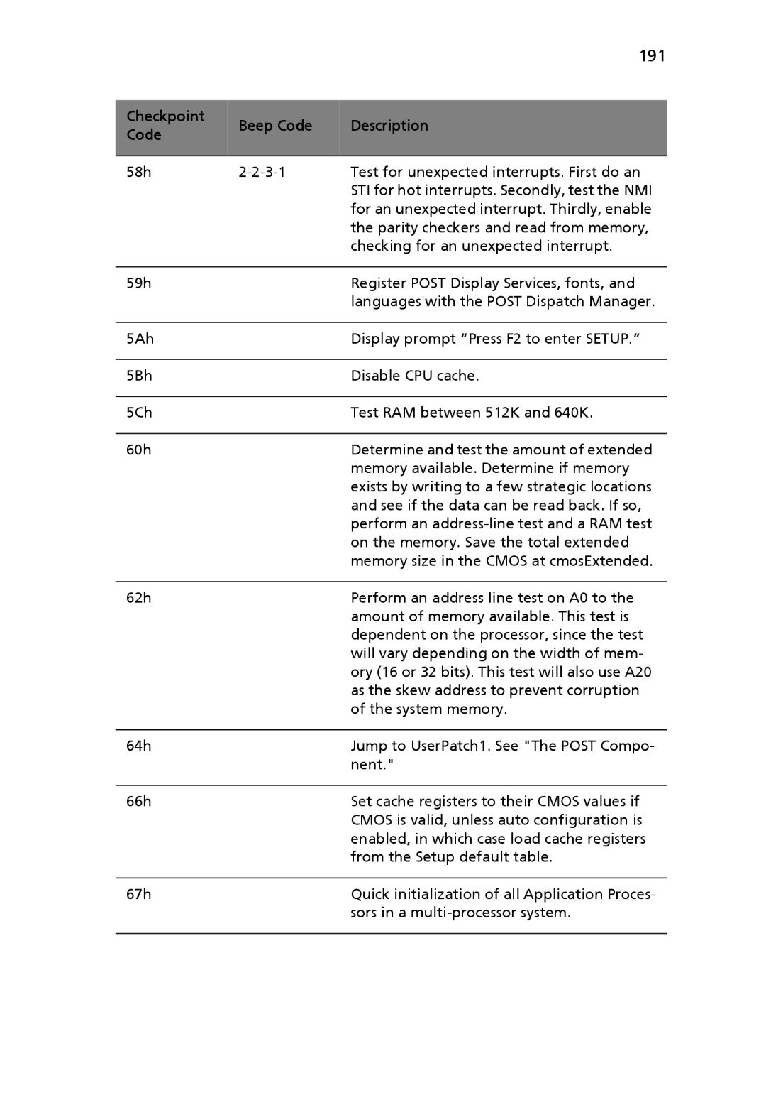 Acer Altos R710 manual 191 