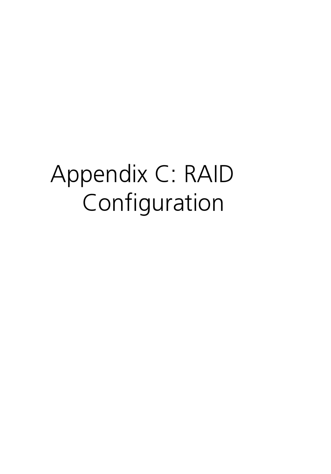 Acer Altos R710 manual Appendix C RAID Configuration 