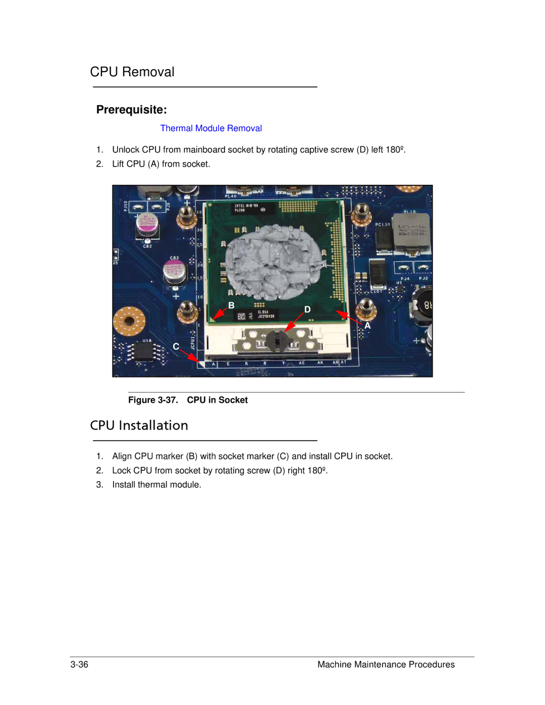 Acer AS5333 manual CPU Removal, CPU Installation 