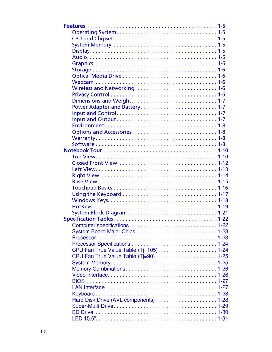 Acer AS5333 manual Features 