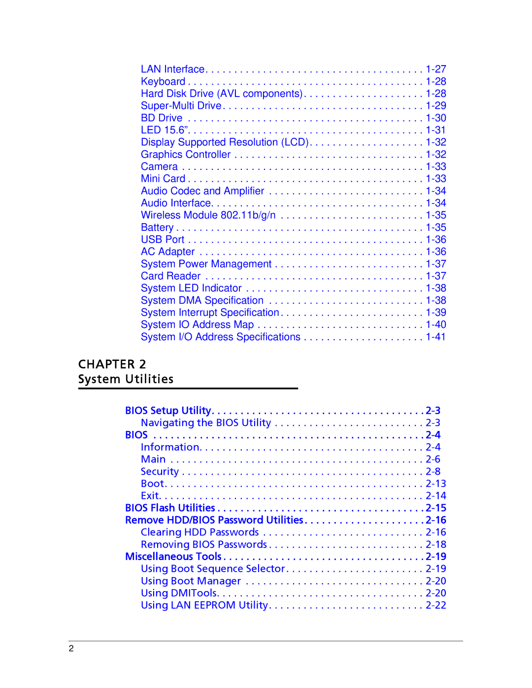 Acer AS5333 manual System Utilities 