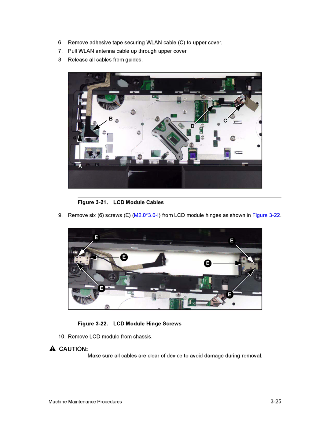 Acer AS8950G manual LCD Module Cables 