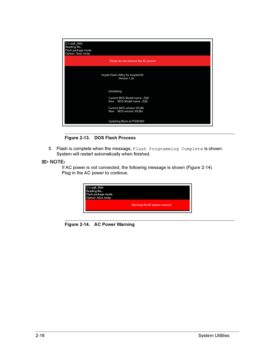 Acer AS8950G manual DOS Flash Process 