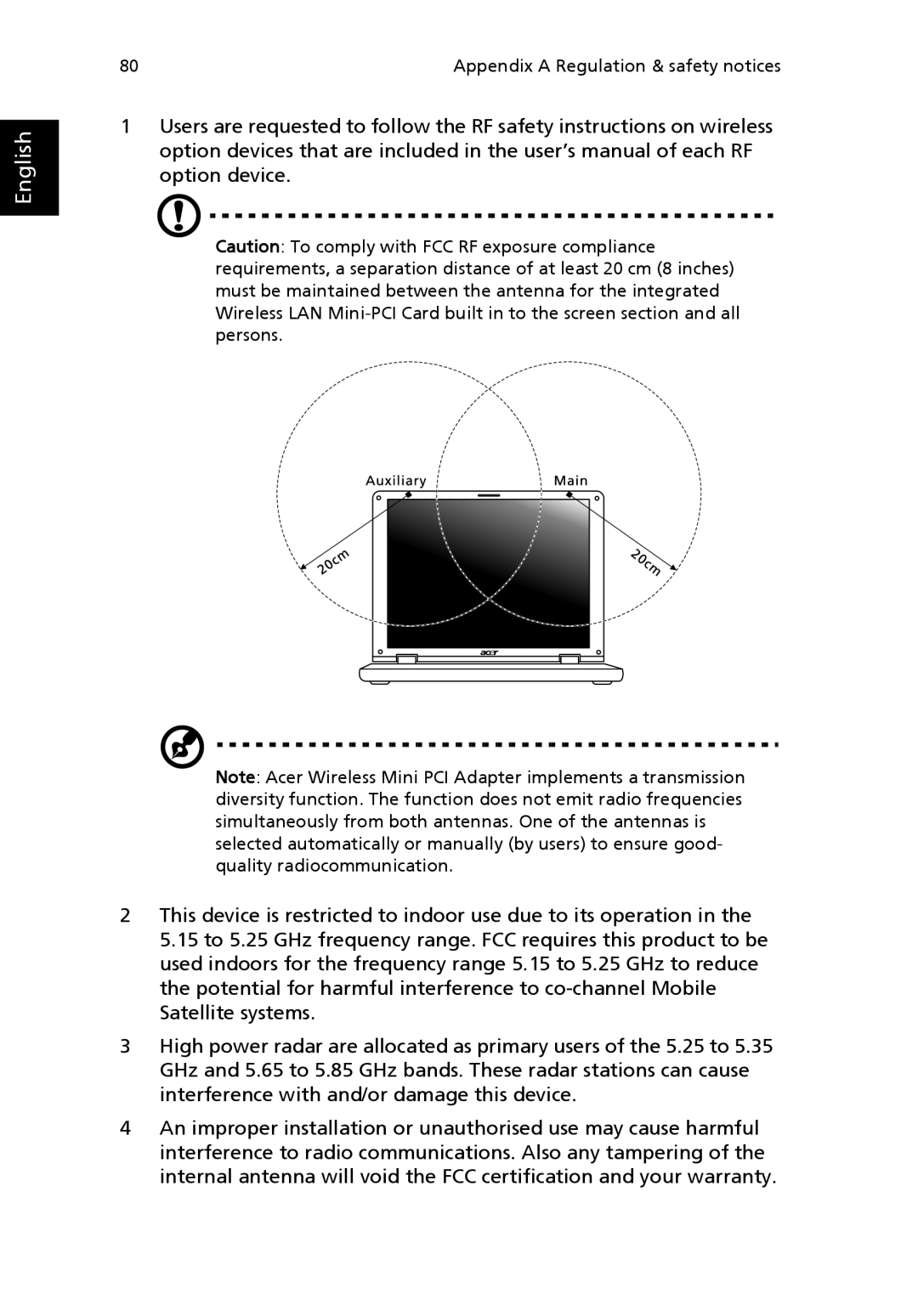 Acer Aspire 1690 manual English 