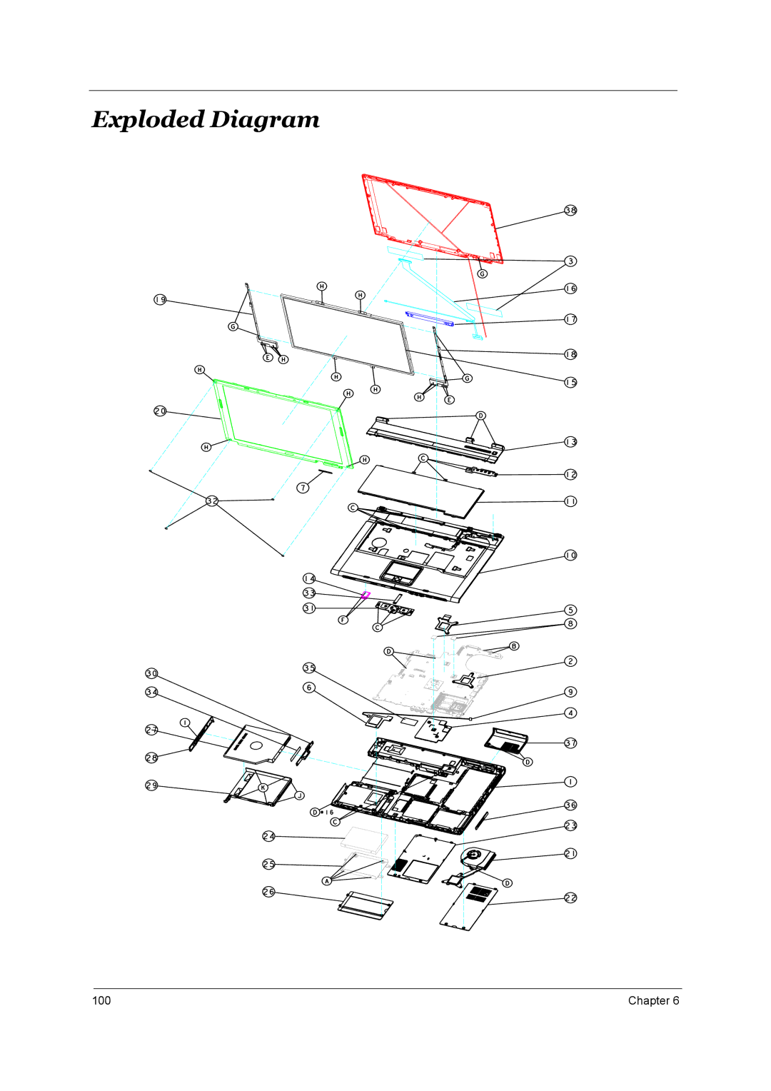 Acer Aspire 3510 manual Exploded Diagram 