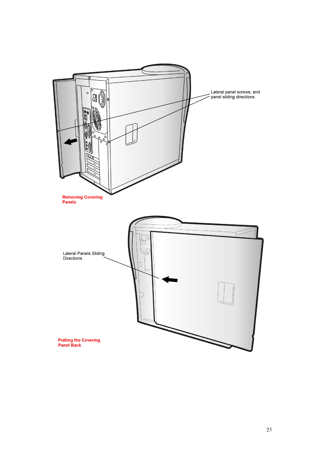 Acer Aspire manual Removing Covering Panels 