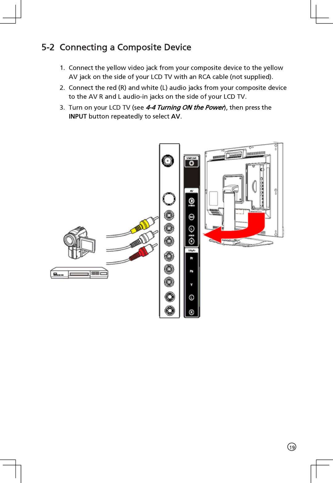 Acer AT2001 manual Connecting a Composite Device 