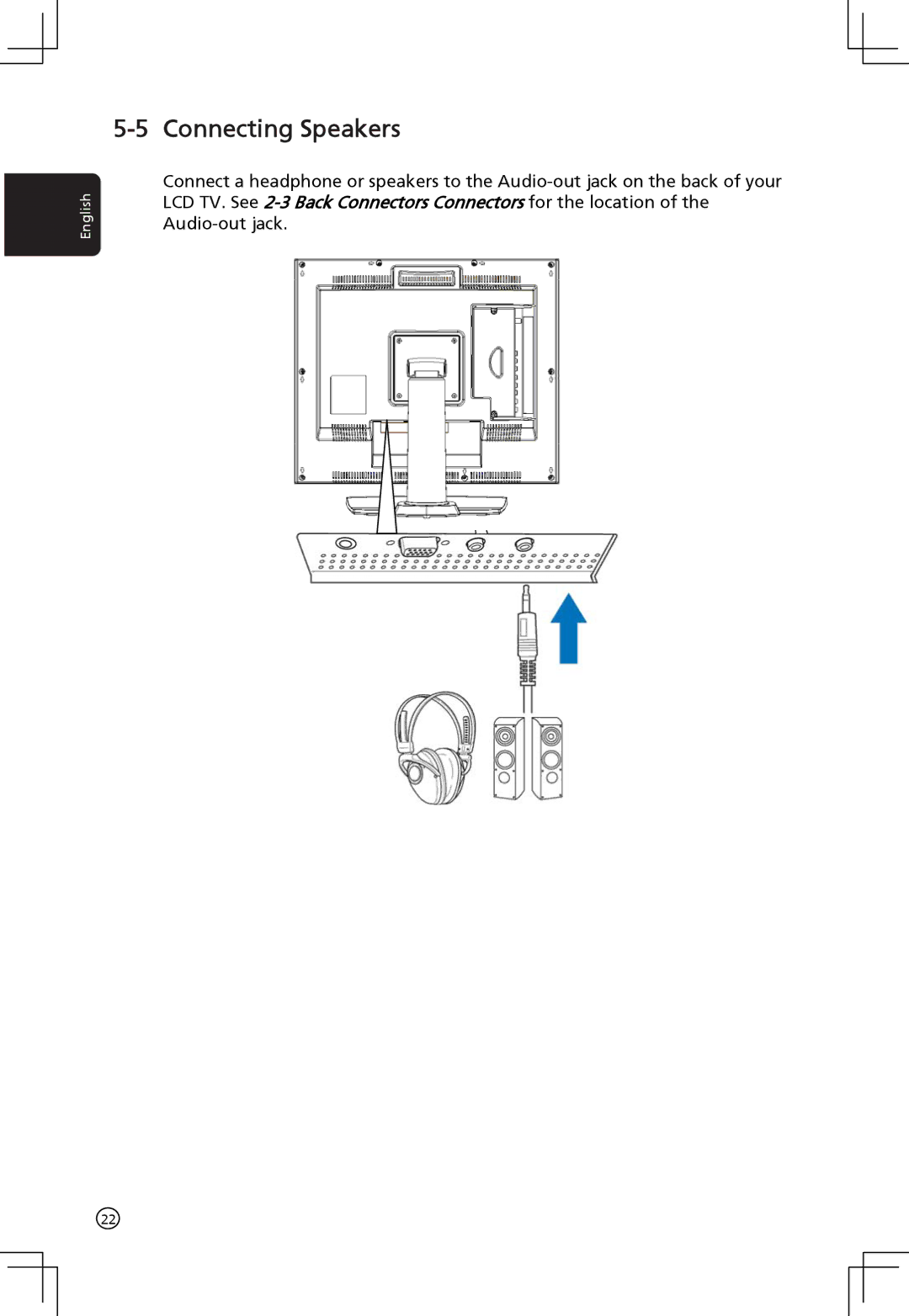 Acer AT2001 manual Connecting Speakers 