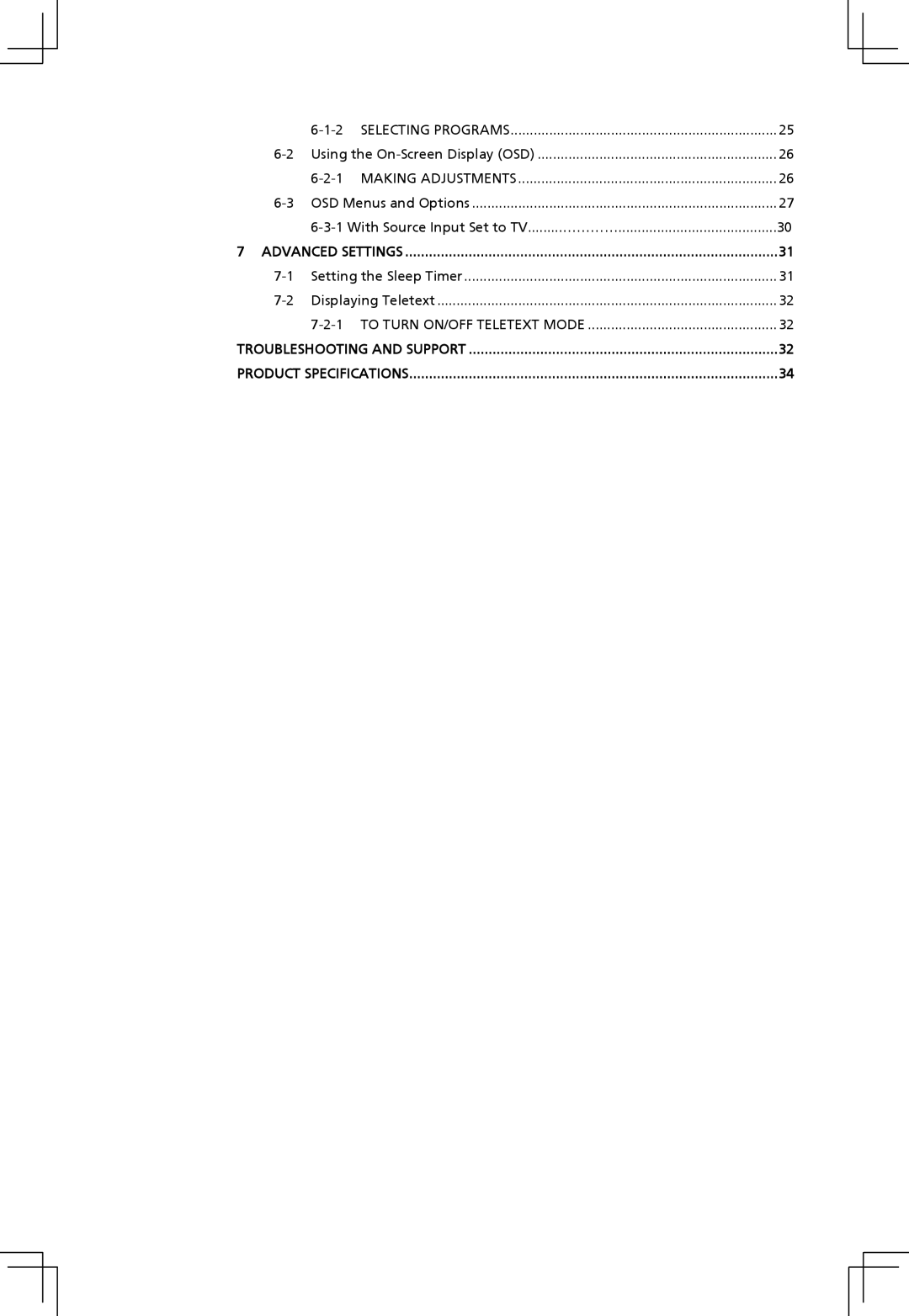 Acer AT2001 manual Advanced Settings 