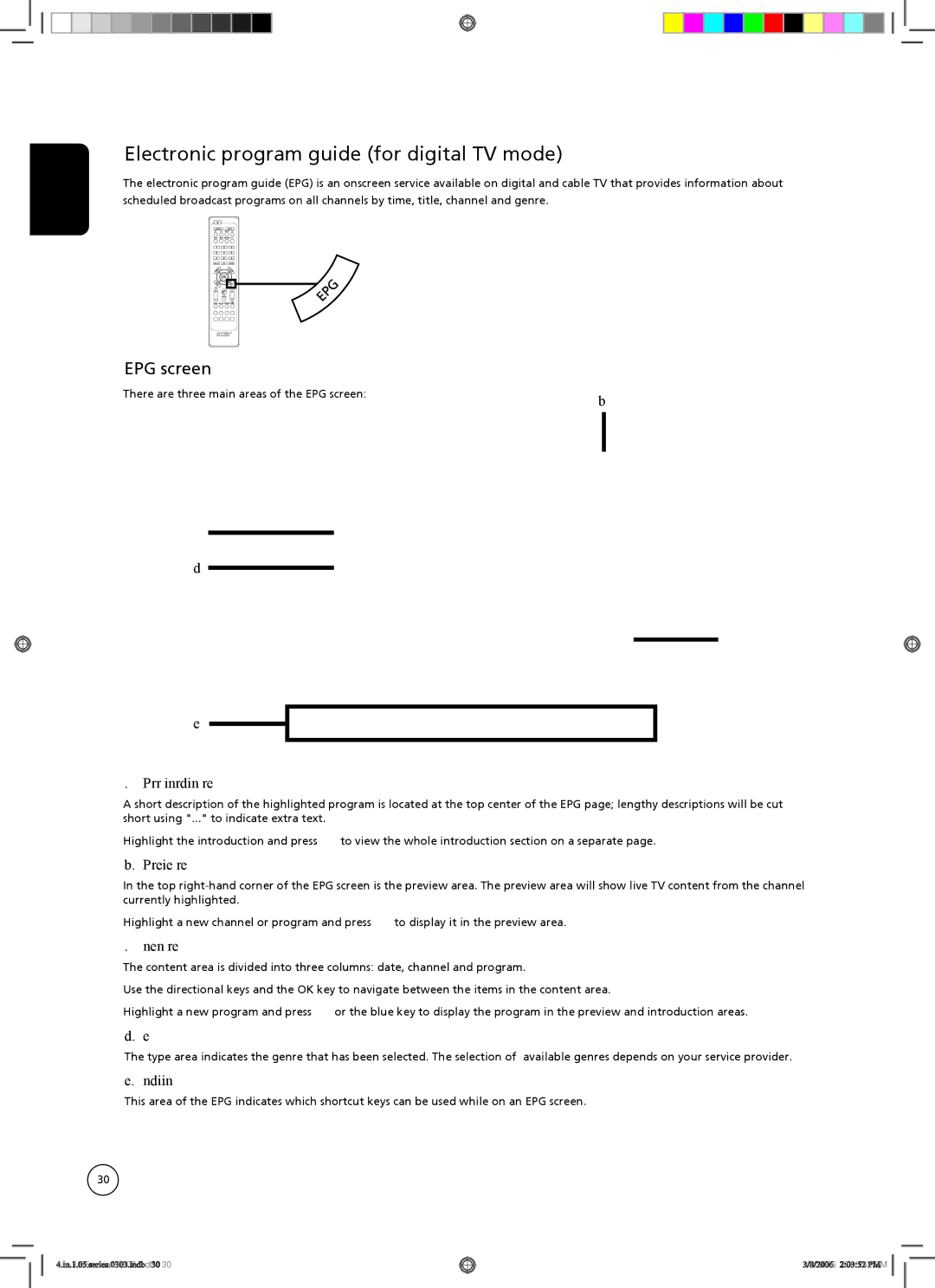 Acer AT3705-MGW, AT3705-DTV important safety instructions Electronic program guide for digital TV mode, EPG screen 