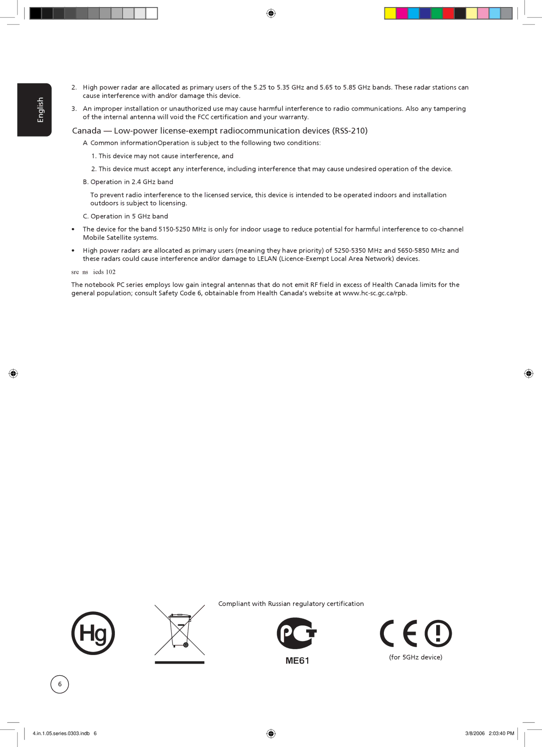 Acer AT3705-MGW, AT3705-DTV important safety instructions Exposure of humans to RF fields RSS-102 