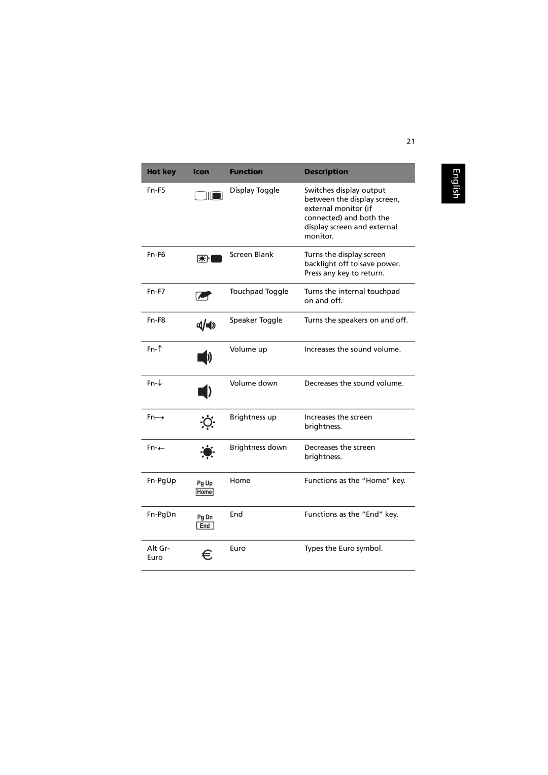 Acer C300 manual English 