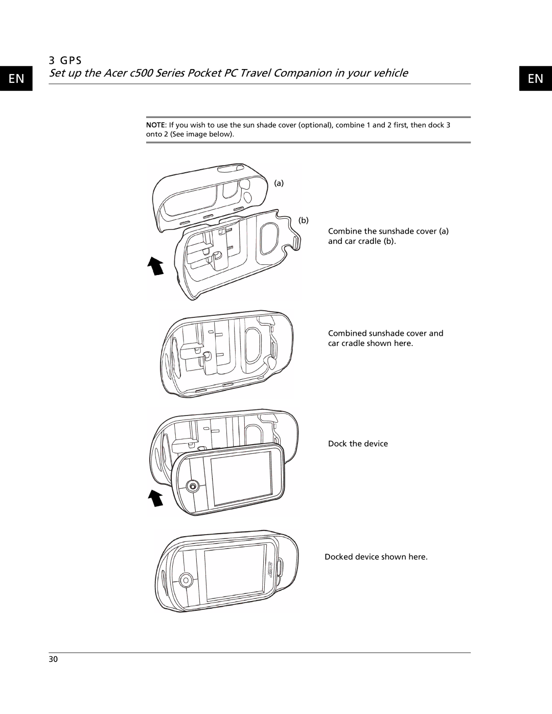 Acer C500 user manual Gps 