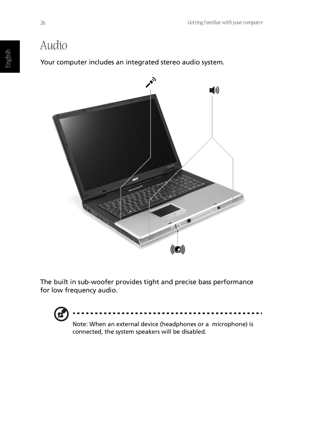 Acer CQ60 manual Audio 