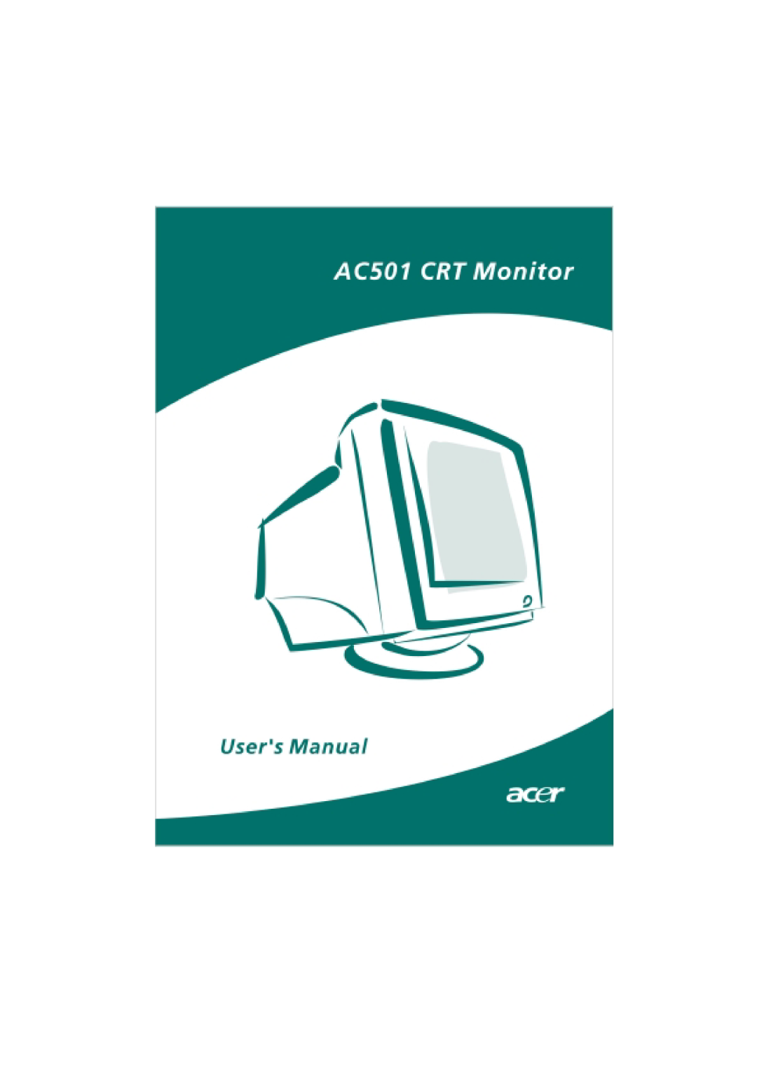 Acer CRT Monitor manual 
