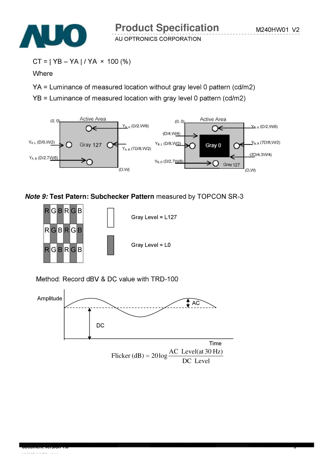 Acer D240H service manual B R G B 