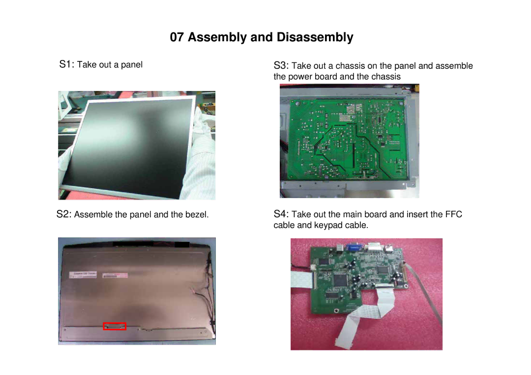 Acer D240H service manual Assembly and Disassembly 