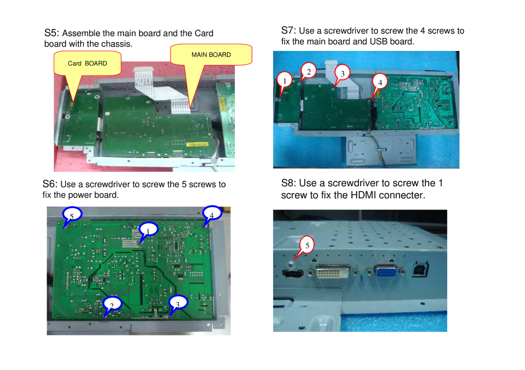 Acer D240H service manual Main Board 