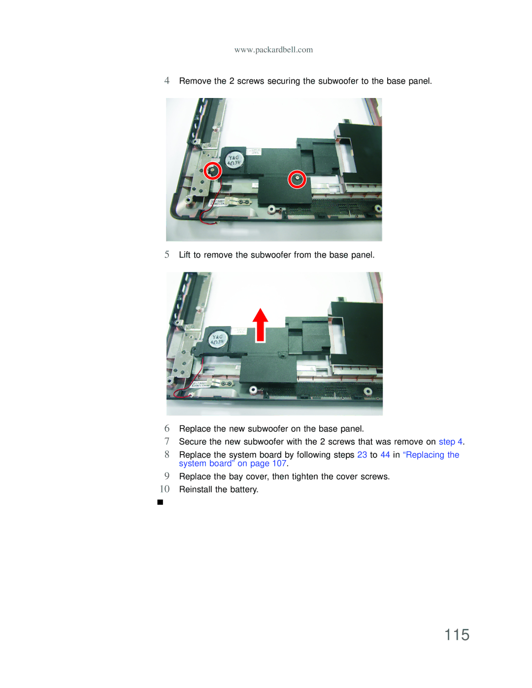 Acer DT85 manual 115 