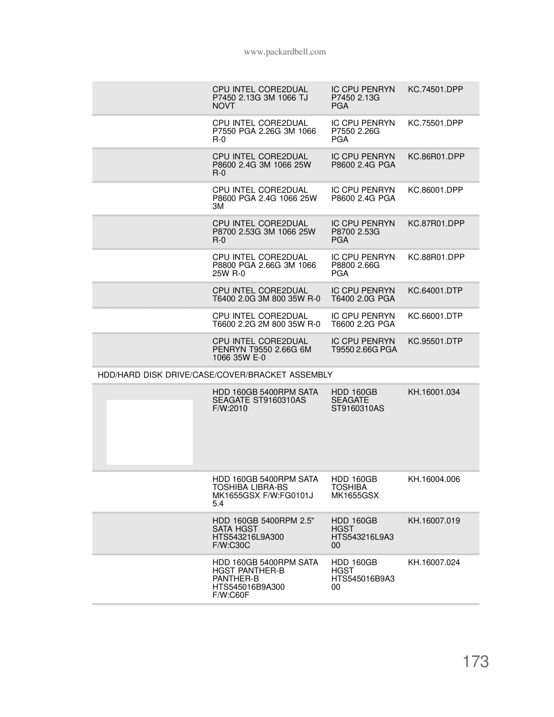 Acer DT85 manual 173 