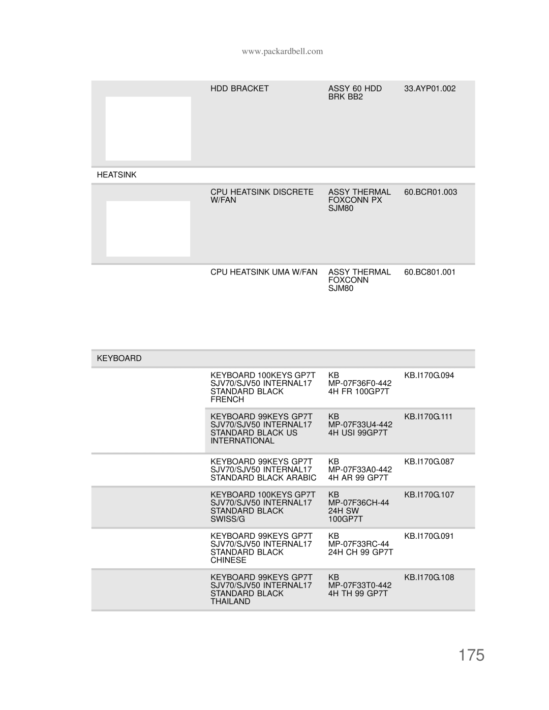 Acer DT85 manual 175 