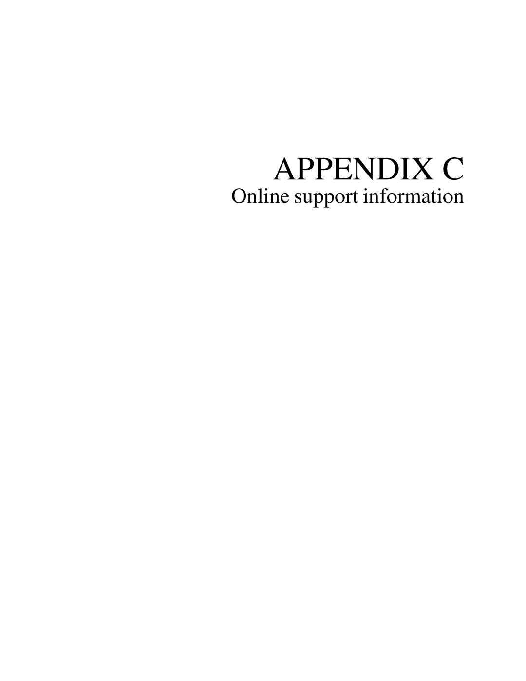 Acer DT85 manual Appendix C 