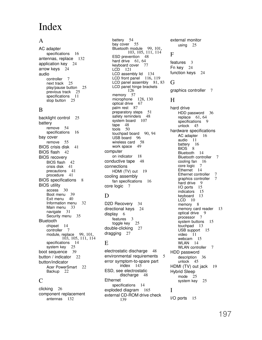 Acer DT85 manual 197 