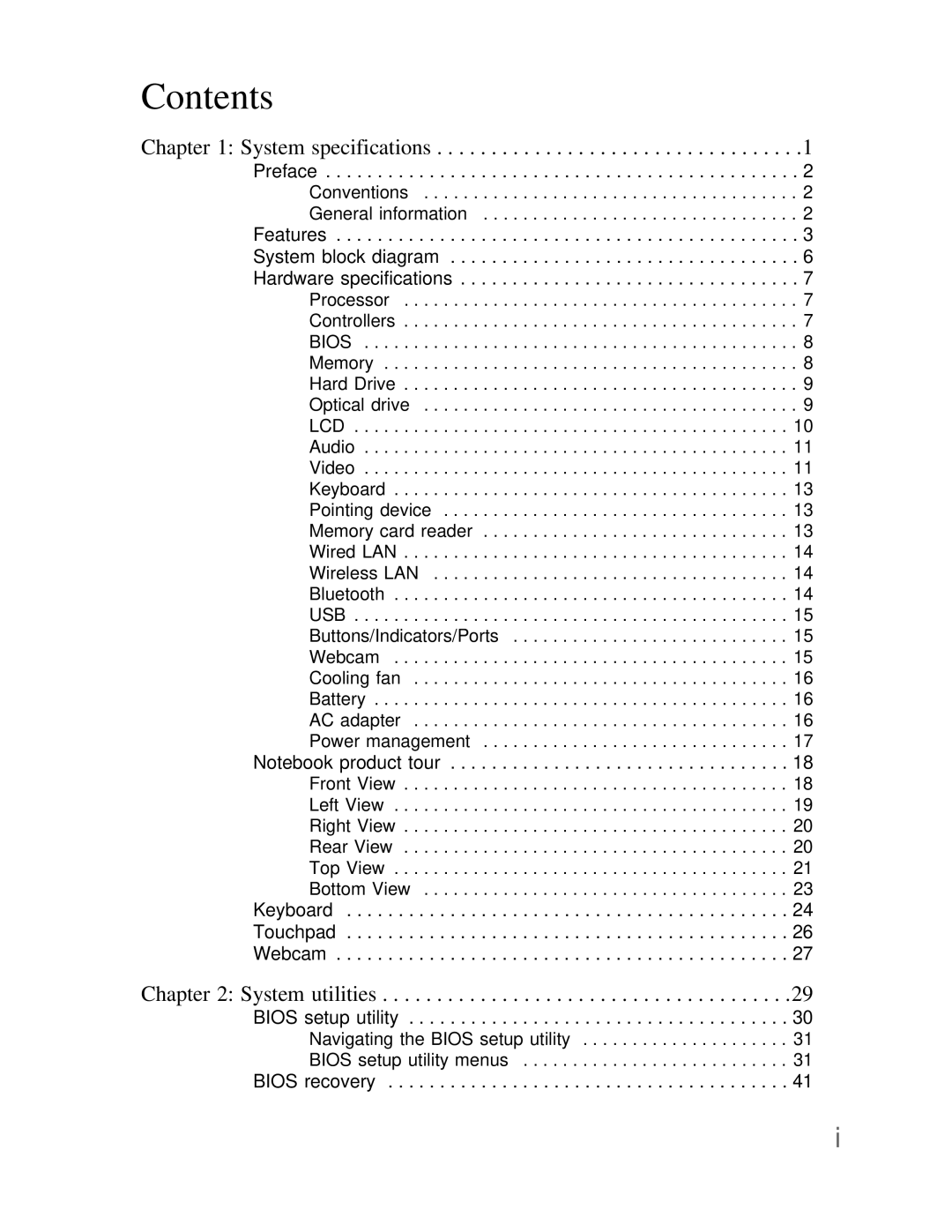 Acer DT85 manual Contents 