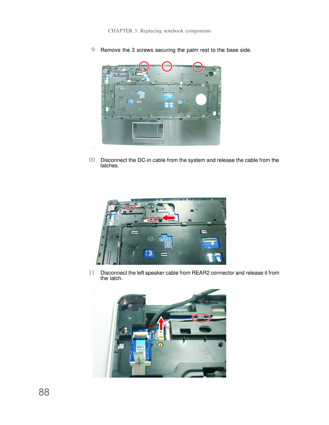 Acer DT85 manual Replacing notebook components 