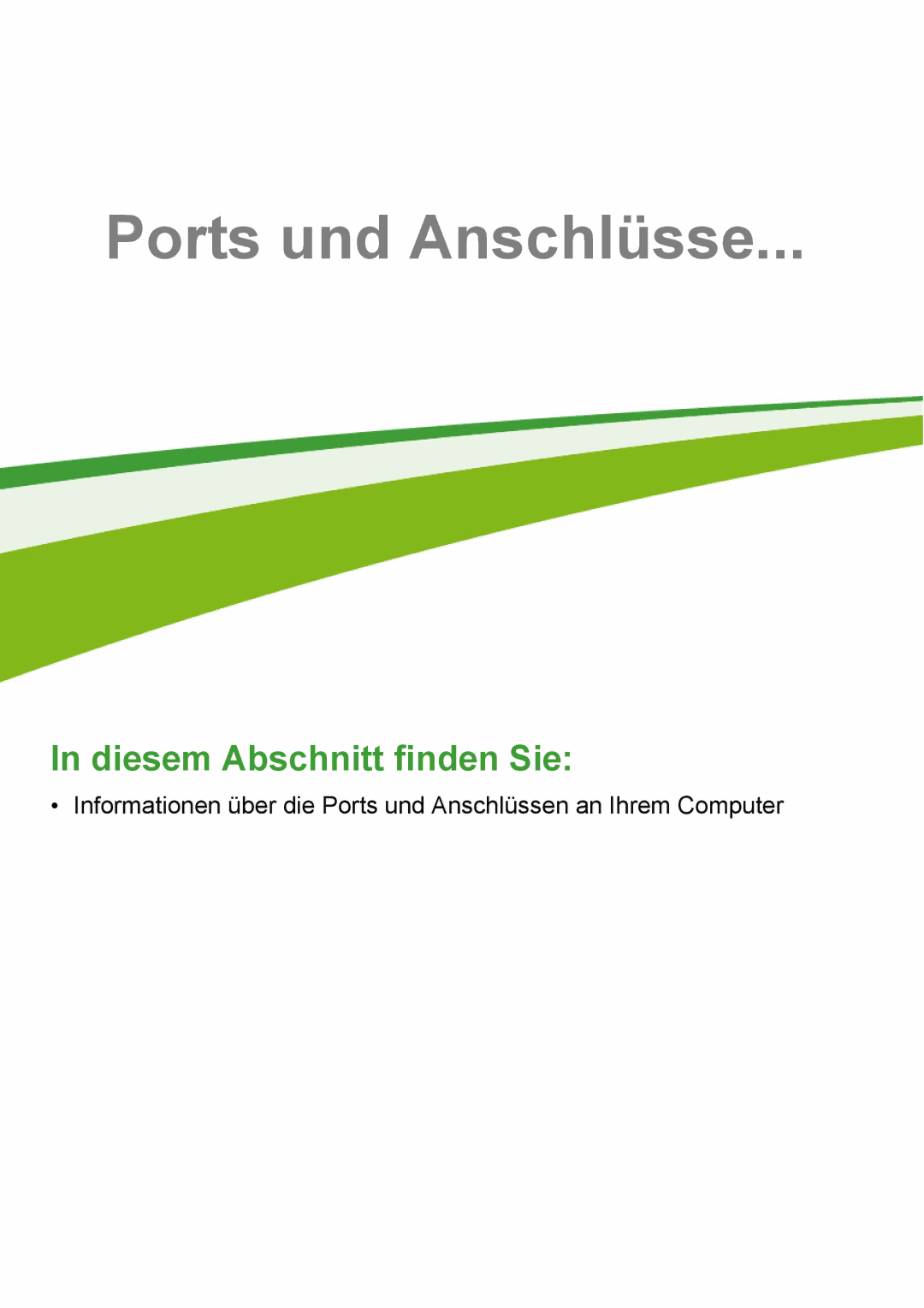 Acer E1-772G, E1-732G manual Ports und Anschlüsse 