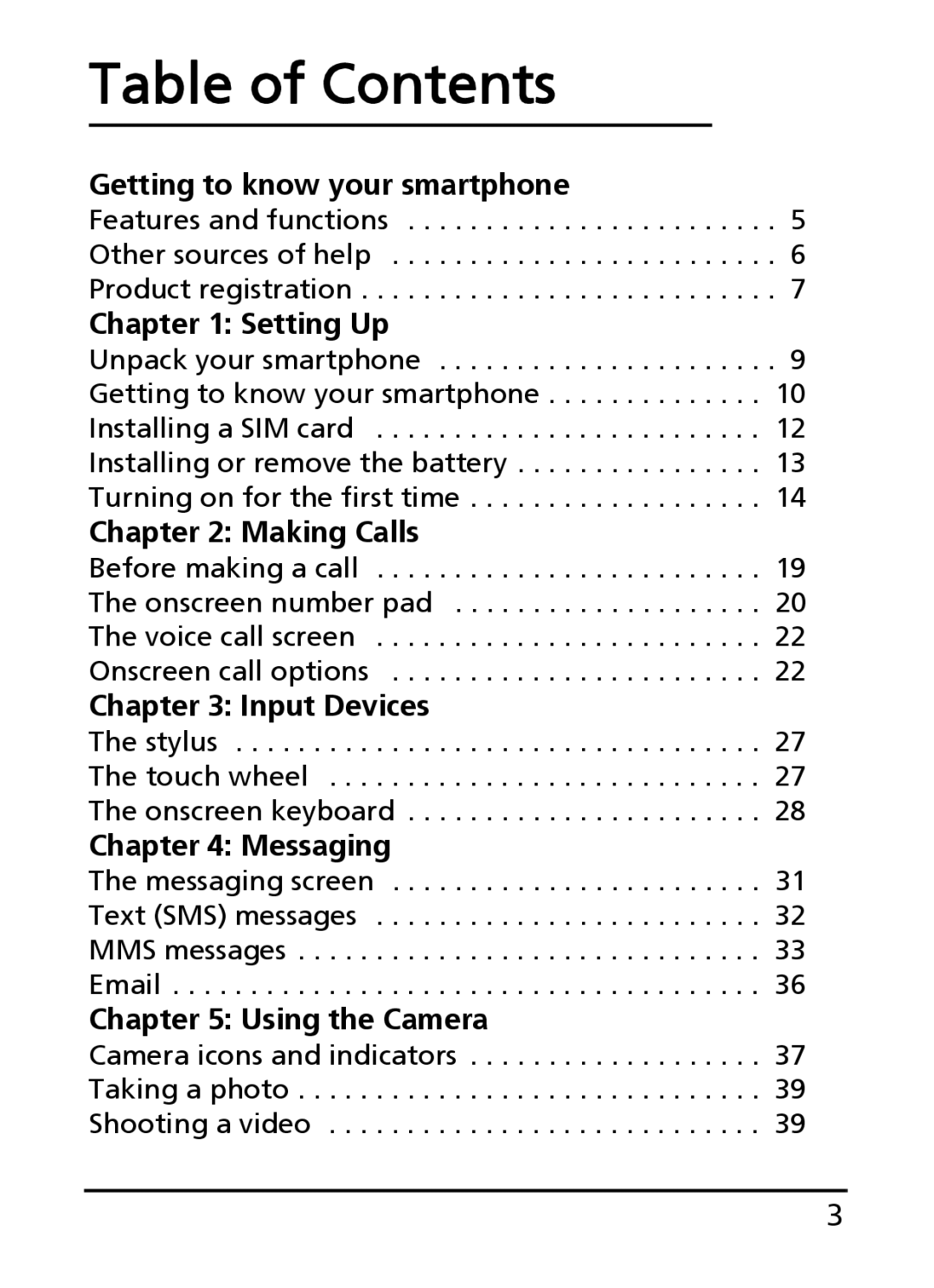 Acer E101, E100 manual Table of Contents 