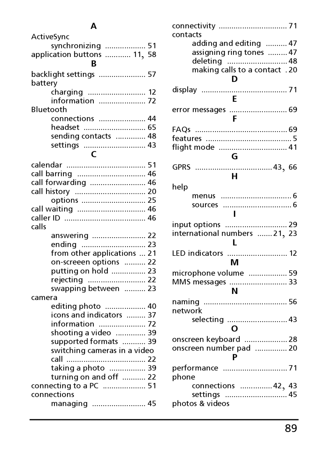 Acer E101, E100 manual ActiveSync Synchronizing Application buttons 