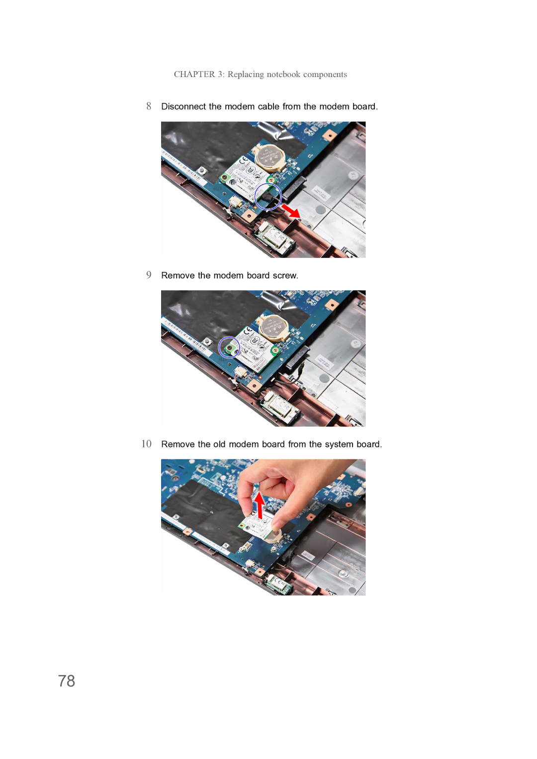 Acer ENTJ77, ENTJ75, ENTJ78, ENTJ76 manual Replacing notebook components 