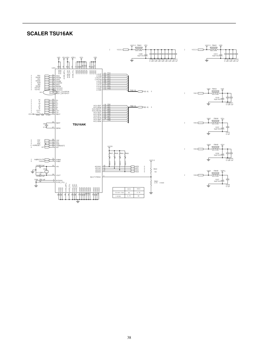 Acer ET.L1307.150 manual Scaler TSU16AK 