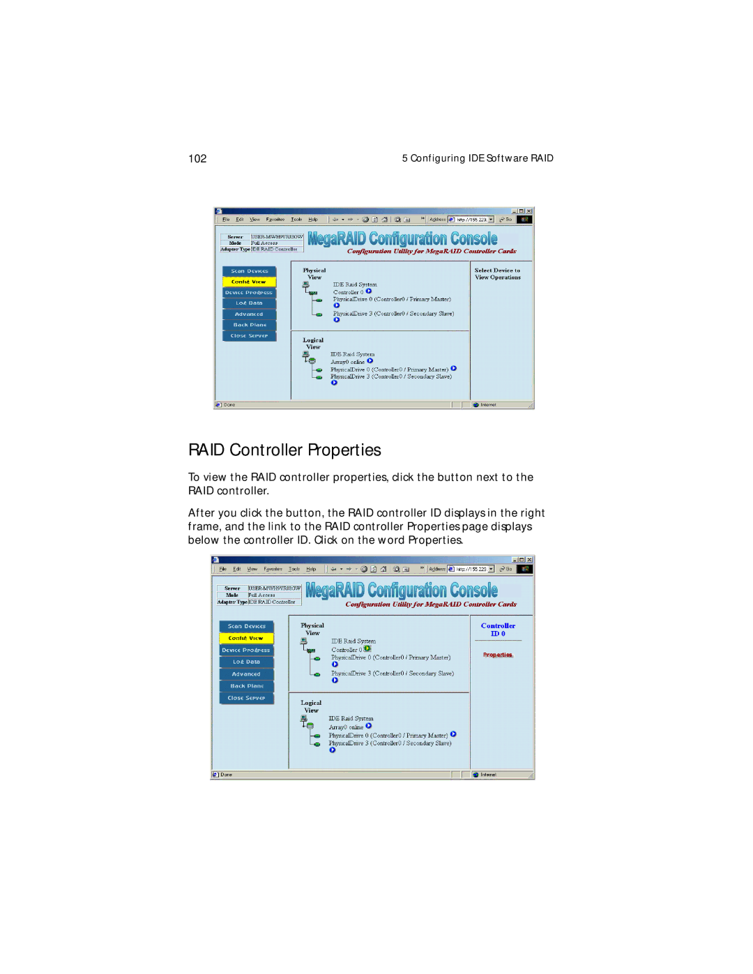 Acer G300 Series manual RAID Controller Properties 