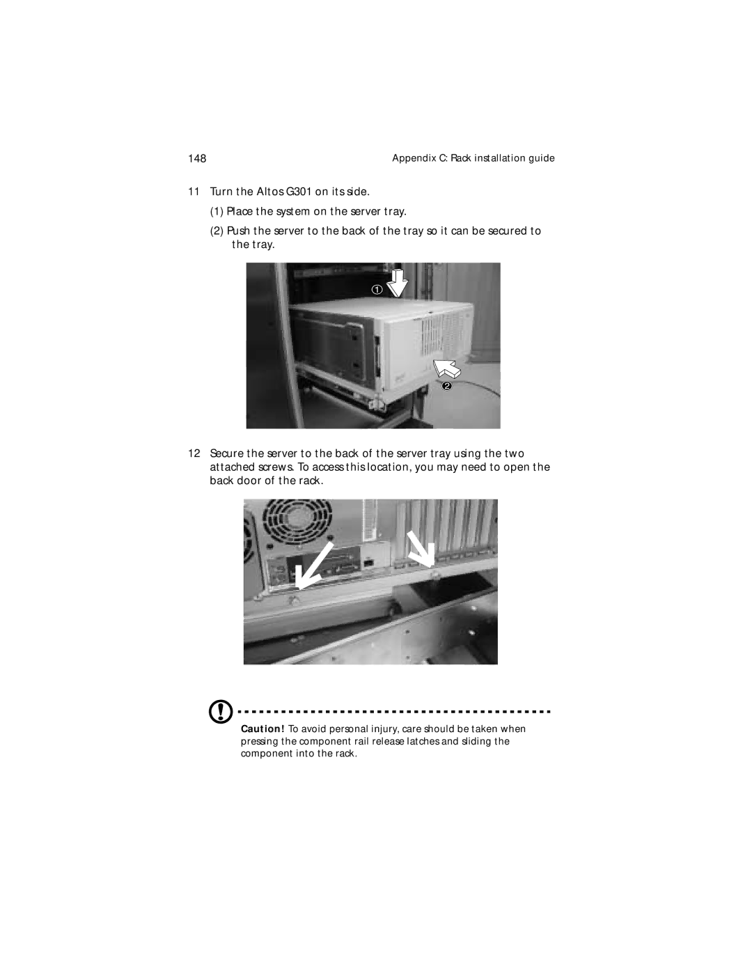 Acer G300 Series manual Appendix C Rack installation guide 