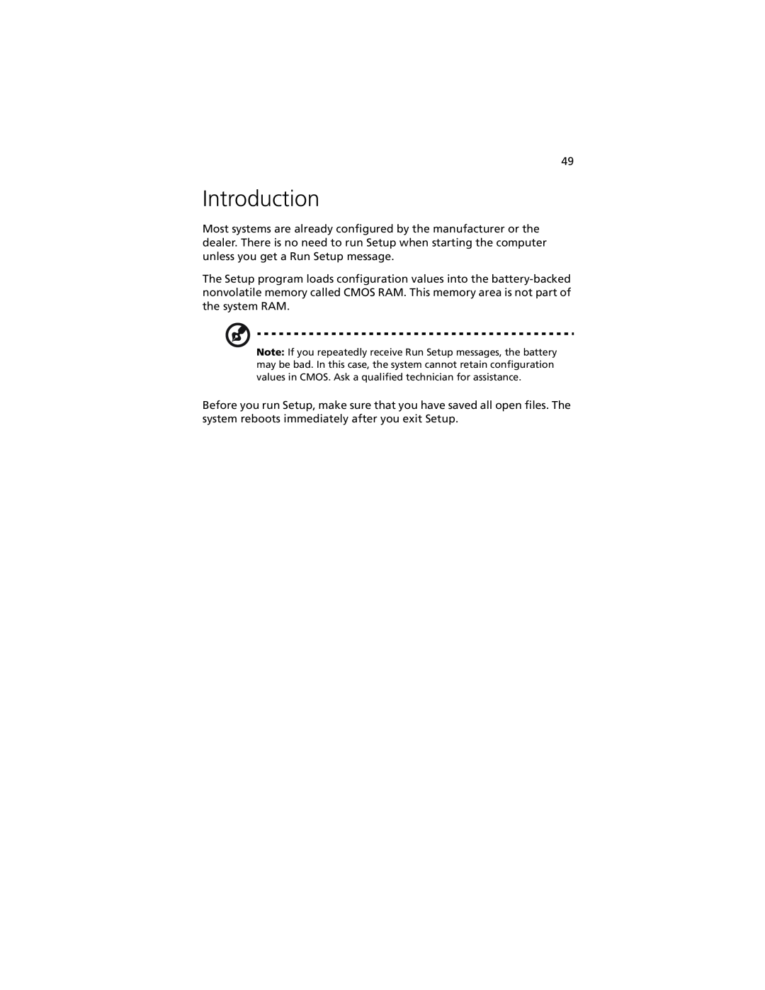 Acer G301 manual Introduction 