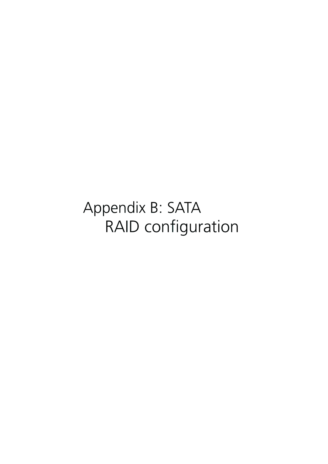 Acer G320 Series manual RAID configuration 